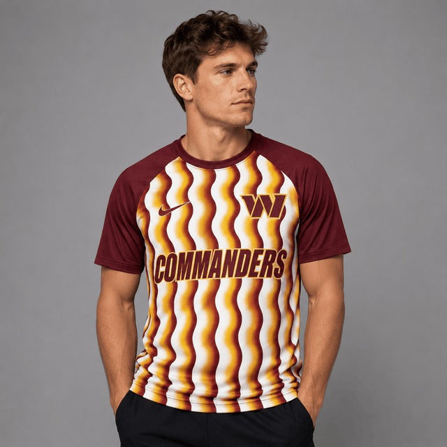 WC Premium NFL Retro Wavy Pattern Athletic T-Shirt