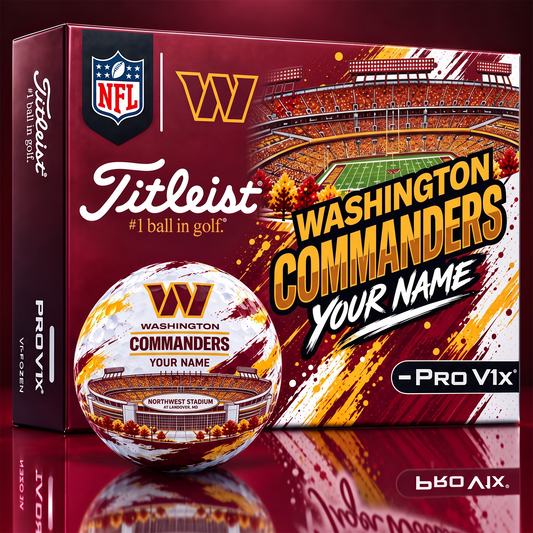 WC x Personalized NFL Team Home Stadium Edition Golf Balls Set
