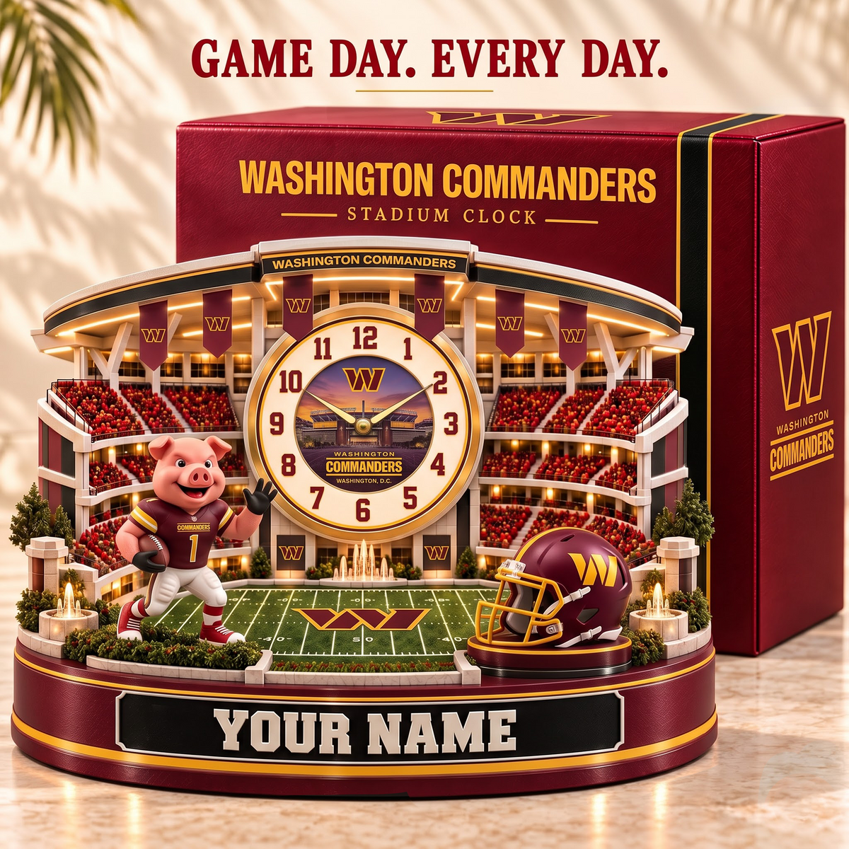 WC x Premium NFL Home Decorative Table Clock