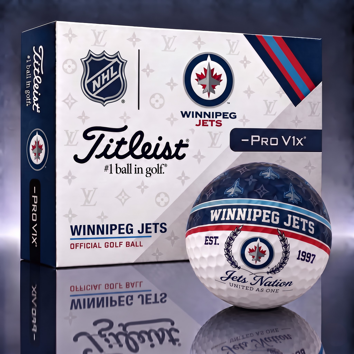 WPG X NHL Custom LV x Titleist Pro V1 Golf Balls Set