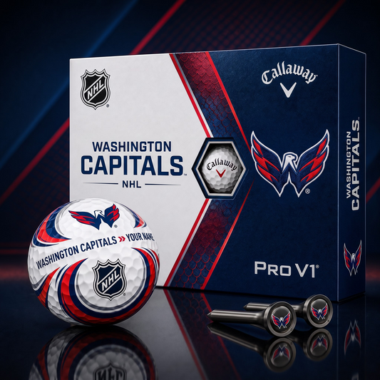 WSH X PREMIUM NHL PERSONALIZED PRO V1 GOLF BALL SET COLLECTOR EDITION