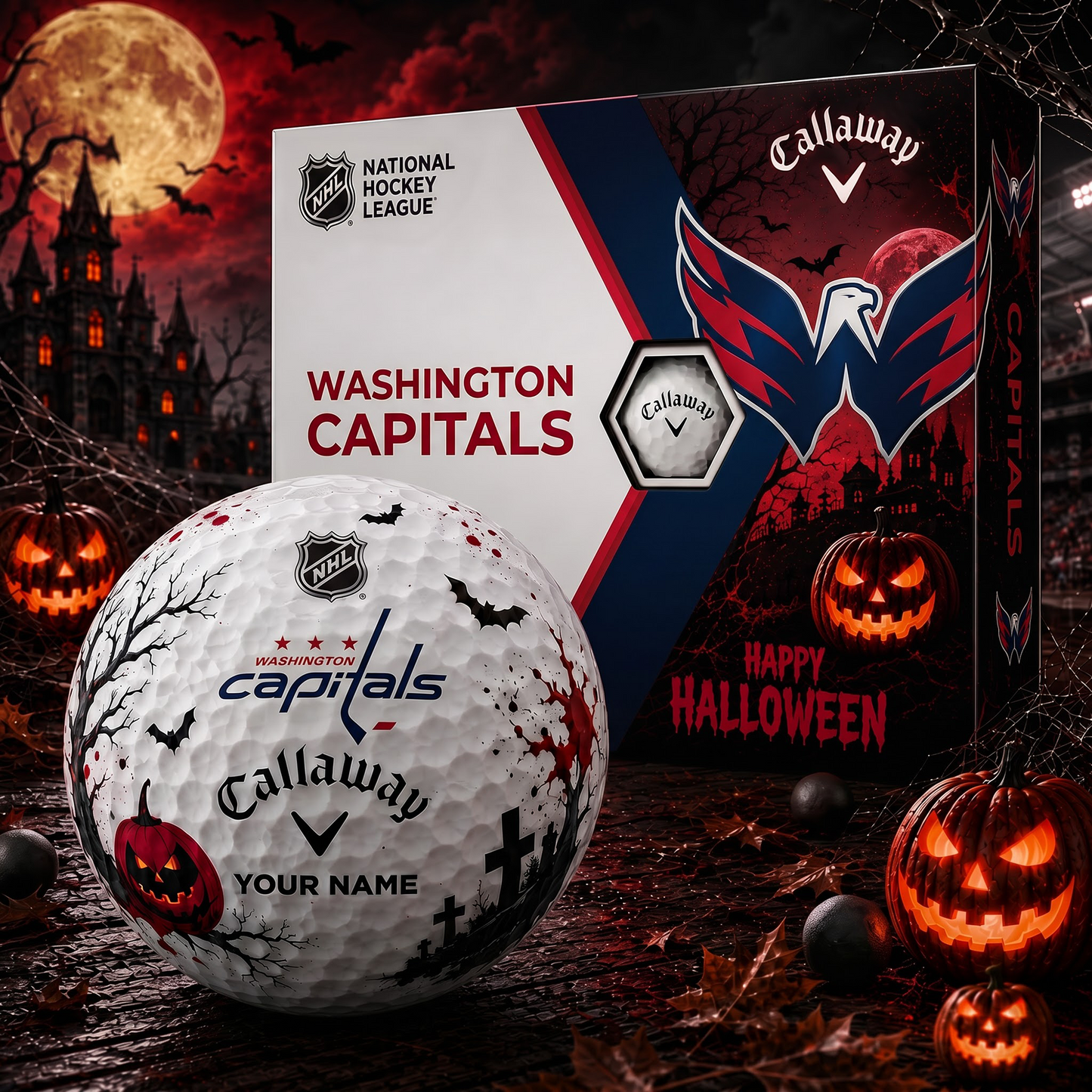 WSH X Premium NHL Halloween Golf Ball Limited Edition