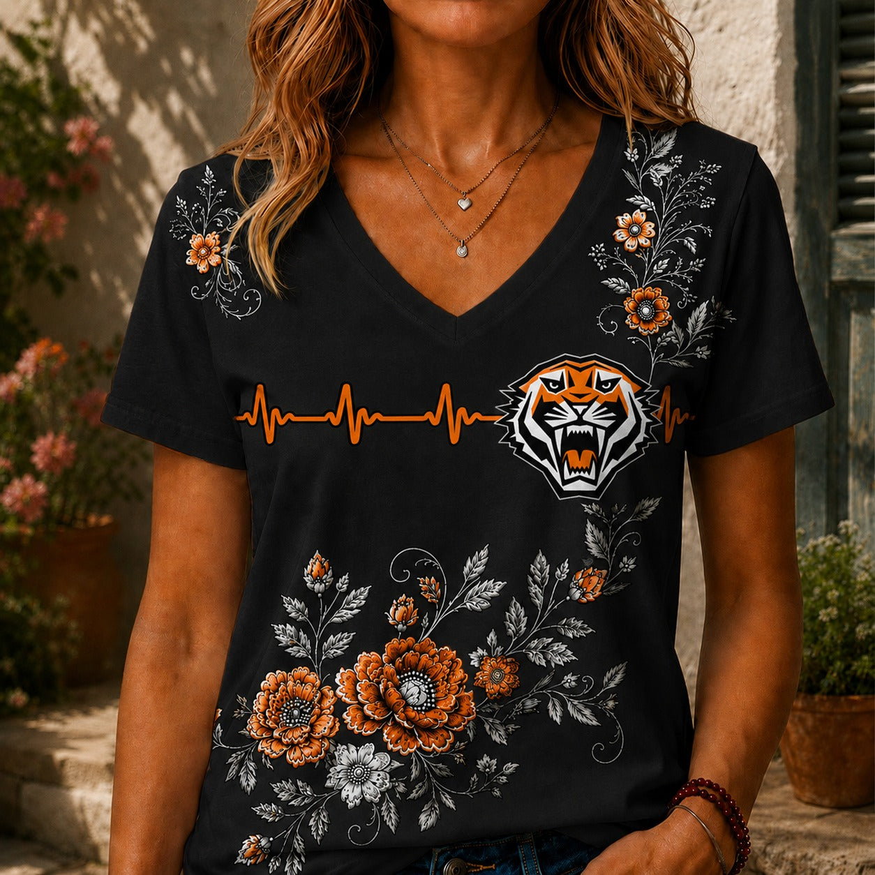 WT x NRL Luxury Women V-Neck Shirt