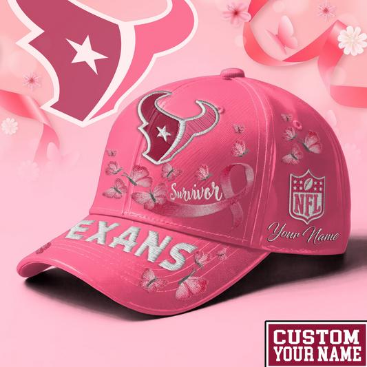PREMIUM NFL X HOU EXCLUSIVE  BREAST CANCER SURVIOR CAP