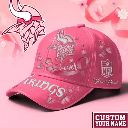 PREMIUM NFL X VIKI EXCLUSIVE  BREAST CANCER SURVIOR CAP